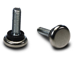 Adjustable Glides with Metal Base: 7/8 inch dia. Base