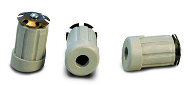 Angled Plastic Caster Sockets with Steel Retaining Clip For Mounting Casters to Furniture