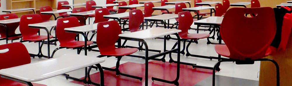 Cantilever Chair Glides in classroom