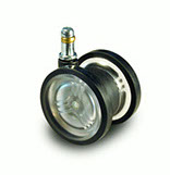 Designer Casters with Special Clear Wheels