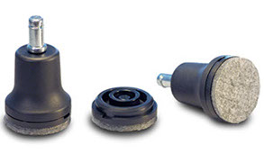 Felt Bell Glides Replacement for Twin Wheel Casters with Solo Glide® Base