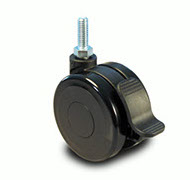 Heavy Duty Twin Wheel Casters with Riveted Constructions for Office Furniture, Carts, Tables